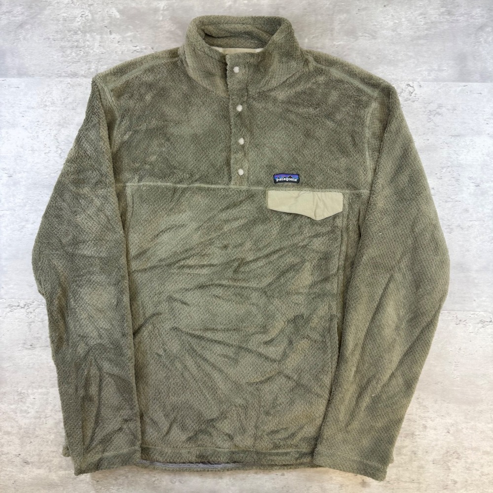 Patagonia Re-Tool Snap-T Fleece Pullover Sage Green Large 25442